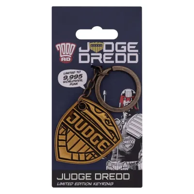 2000 AD Judge Dredd Badge Keyring